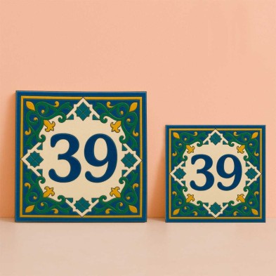 Número personalizado nazarí clásico | TuAzulejo