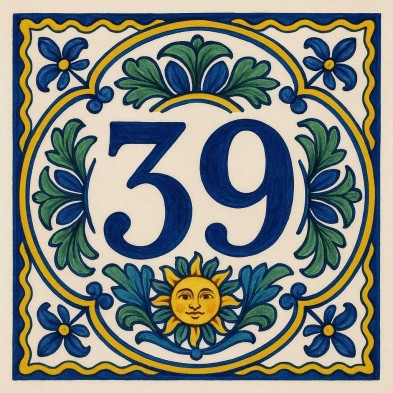 Número personalizado sol Caltagirone