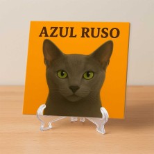 Gato Azul Ruso diseño decorativo