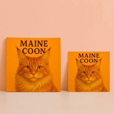 Gato Maine Coon diseño decorativo