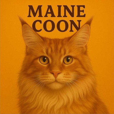 Gato Maine Coon diseño decorativo