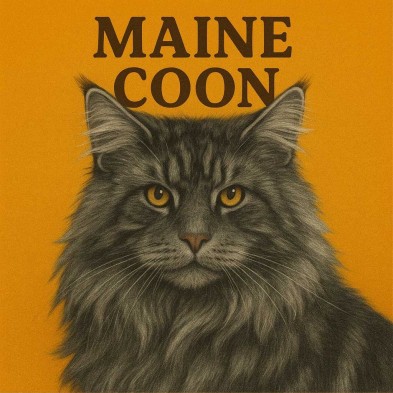 Gato Maine Coon oscuro