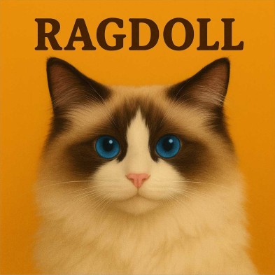 Gato Ragdoll ilustración
