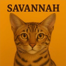 Gato Savannah ilustración
