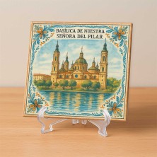 Basílica de Nuestra Señora del Pilar en cerámica decorativa