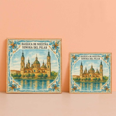 Basílica de Nuestra Señora del Pilar en cerámica decorativa
