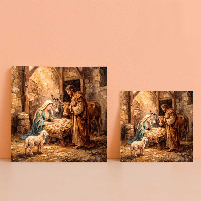 Belén tradicional azulejo personalizado