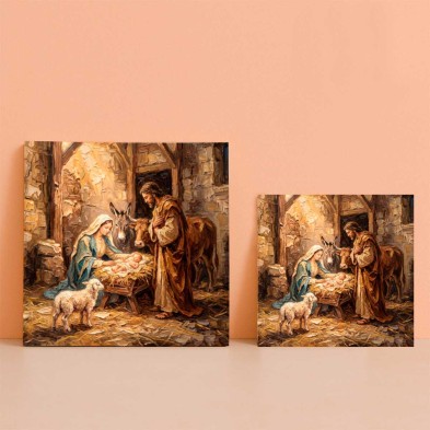 Belén tradicional azulejo personalizado