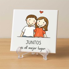 Juntos es el mejor lugar regalo personalizado