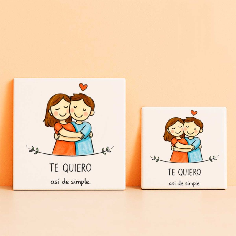 Te quiero así de simple regalo personalizado