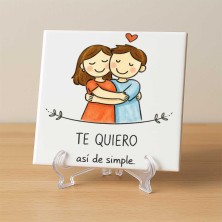 Te quiero así de simple regalo personalizado