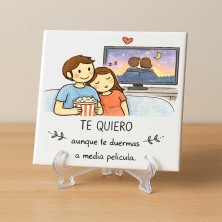 Te quiero aunque te duermas a media película personalizado