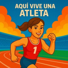 Aquí vive una Atleta – Azulejo para corredoras y deportistas
