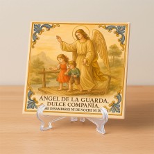 Azulejo Ángel de la Guarda – Protección espiritual para el hogar