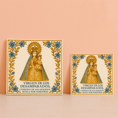 Azulejo Virgen de los Desamparados – Cerámica religiosa valenciana