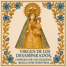 Azulejo Virgen de los Desamparados – Cerámica religiosa valenciana