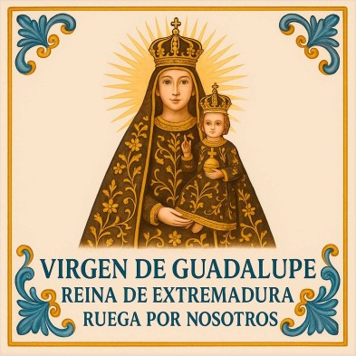 Azulejo Virgen de Guadalupe – Reina de Extremadura en cerámica
