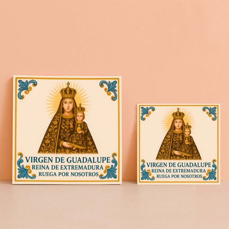 Azulejo Virgen de Guadalupe – Reina de Extremadura en cerámica