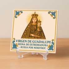 Azulejo Virgen de Guadalupe – Reina de Extremadura en cerámica