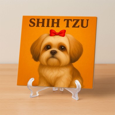 Shih Tzu caricaturesco – Diseño decorativo ideal para dog lovers