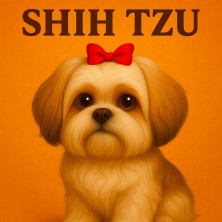 Shih Tzu caricaturesco – Diseño decorativo ideal para dog lovers