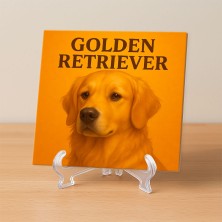 Golden Retriever – Ilustración simpática para decorar y regalar