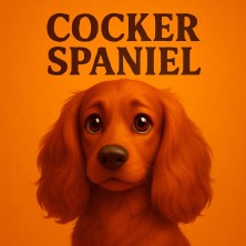 Cocker Spaniel – Ilustración tierna para amantes de esta raza