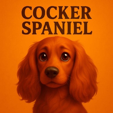Cocker Spaniel – Ilustración tierna para amantes de esta raza
