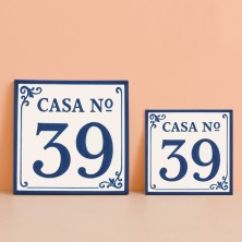 Casa Nº personalizado – Diseño tradicional en cerámica