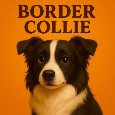 Border Collie – Ilustración divertida y decorativa
