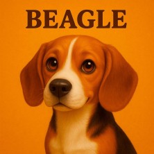Azulejo divertido de Beagle