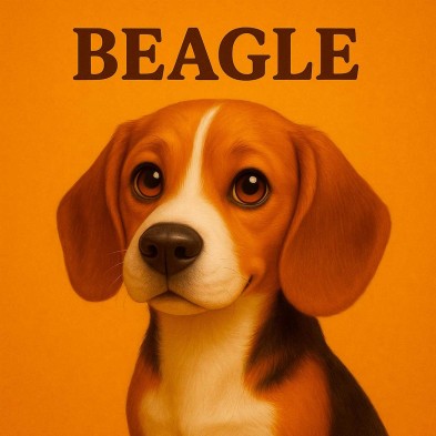 Azulejo divertido de Beagle