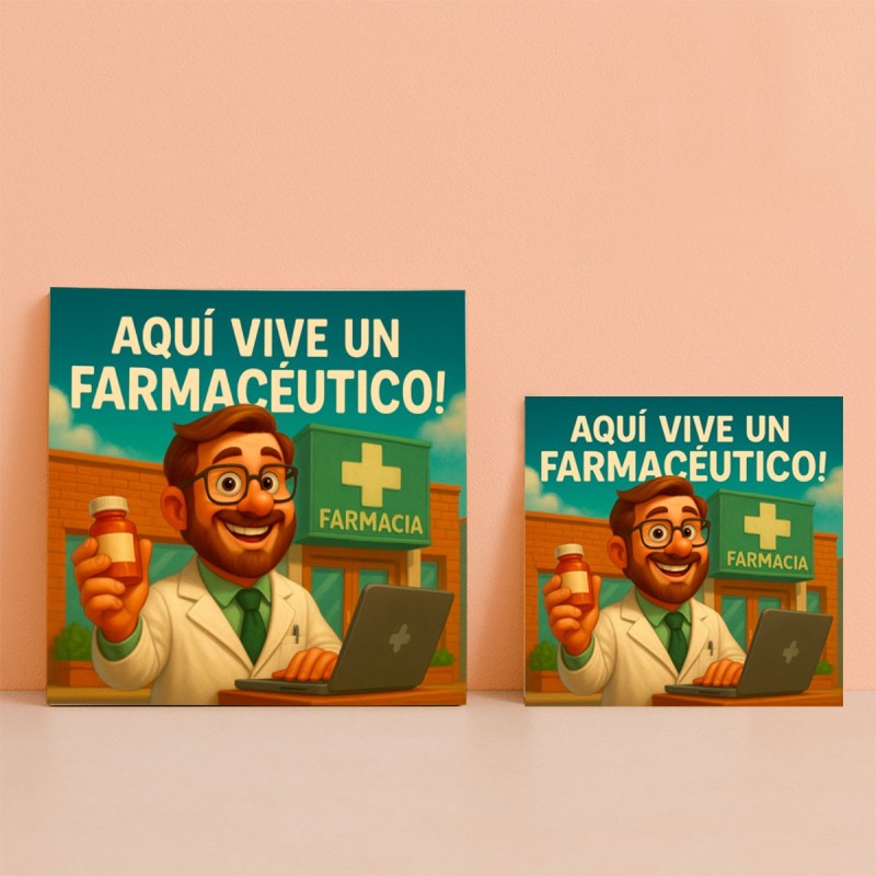 Azulejo divertido para farmacéutico