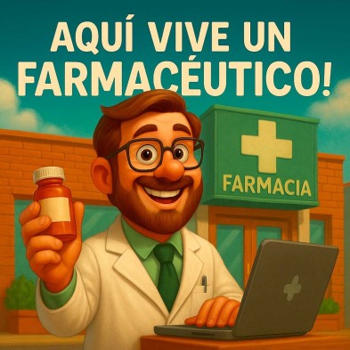 Azulejo divertido para farmacéutico