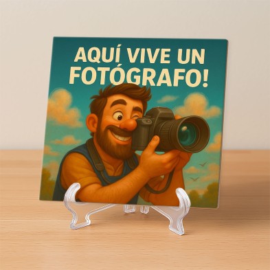 Aqui vive un fotografo ilustrado