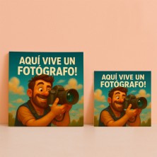 Aqui vive un fotografo ilustrado