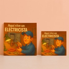 Aquí vive un electricista con chispa y buen humor