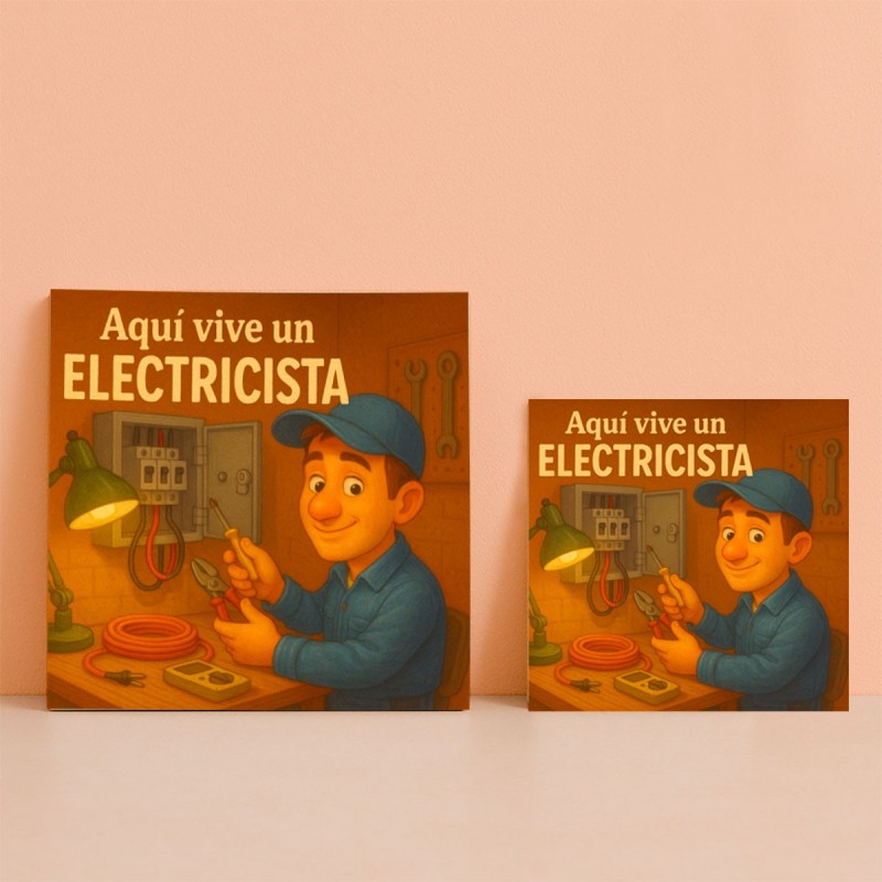 Aquí vive un electricista con chispa y buen humor