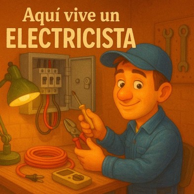 Aquí vive un electricista con chispa y buen humor